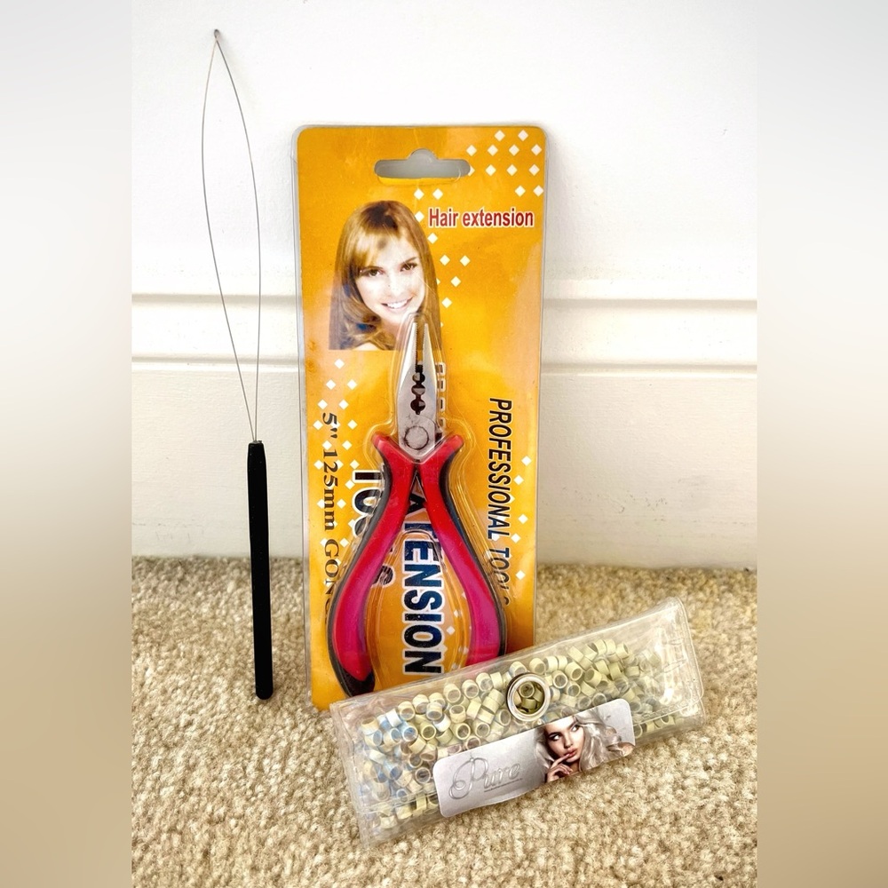 Microbead Hair Extension Starter Kit (Blonde), NEW* - Picture 2 of 2